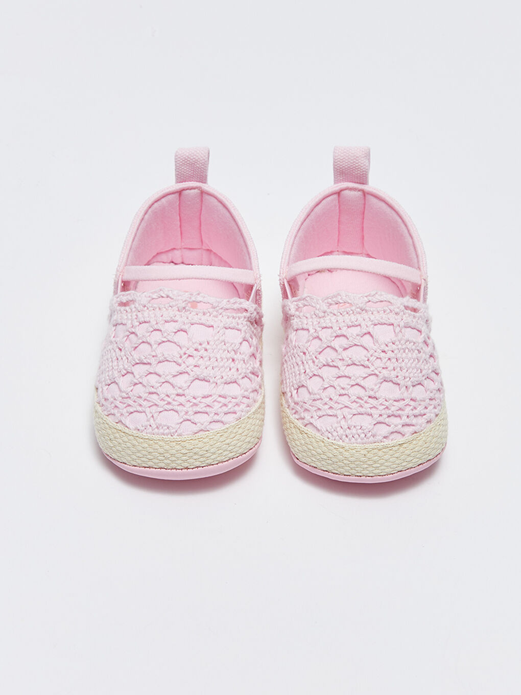 Pembe Lastikli Kız Bebek Yürüme Öncesi Ayakkabısı-2