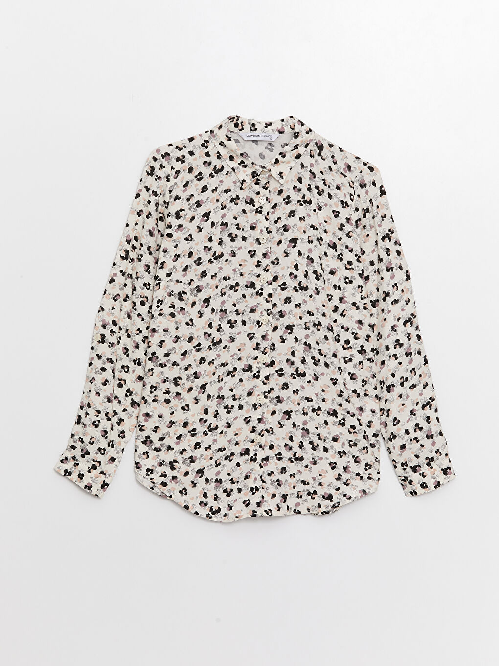 Cămașă Cu Mânecă Lungă Cu Model Pentru Femei-5