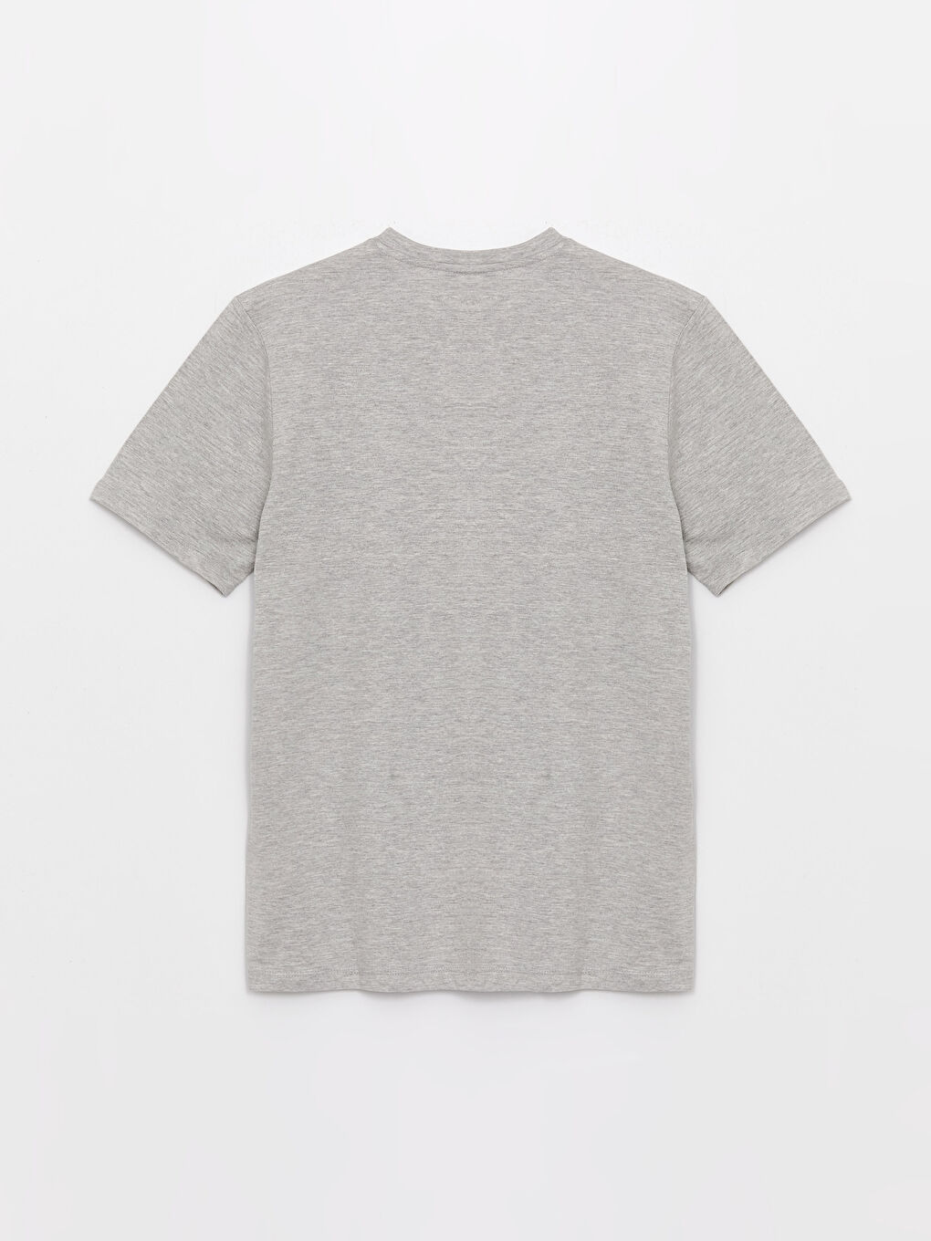 Crew Neck Short Sleeve Printed Combed Cotton Men's T-shirt-6