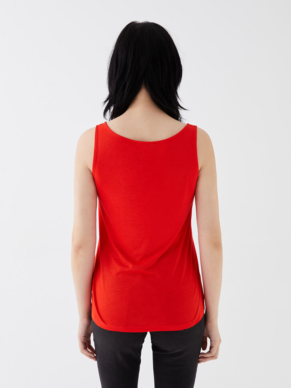 Әйелдерге арналған u мойын принтті майка-3