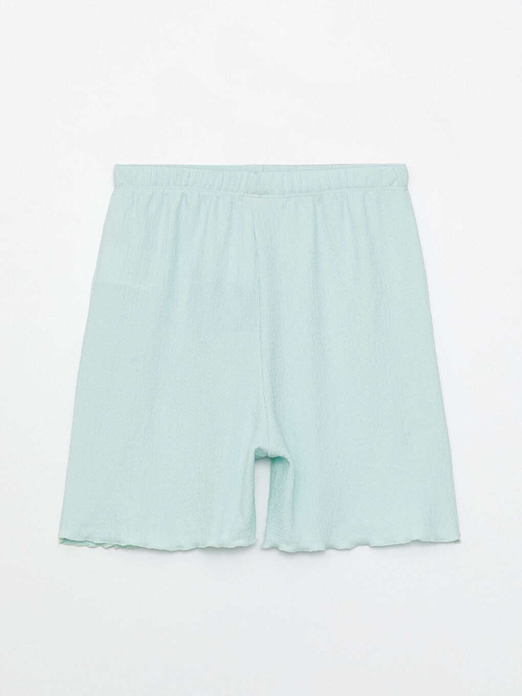 شورت للبنات بخصر مرن أساسي-1