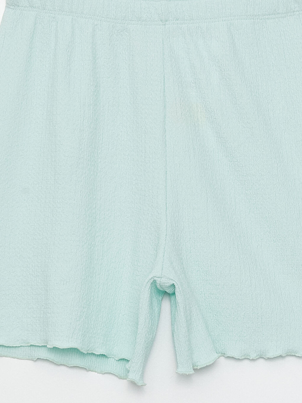 شورت للبنات بخصر مرن أساسي-2