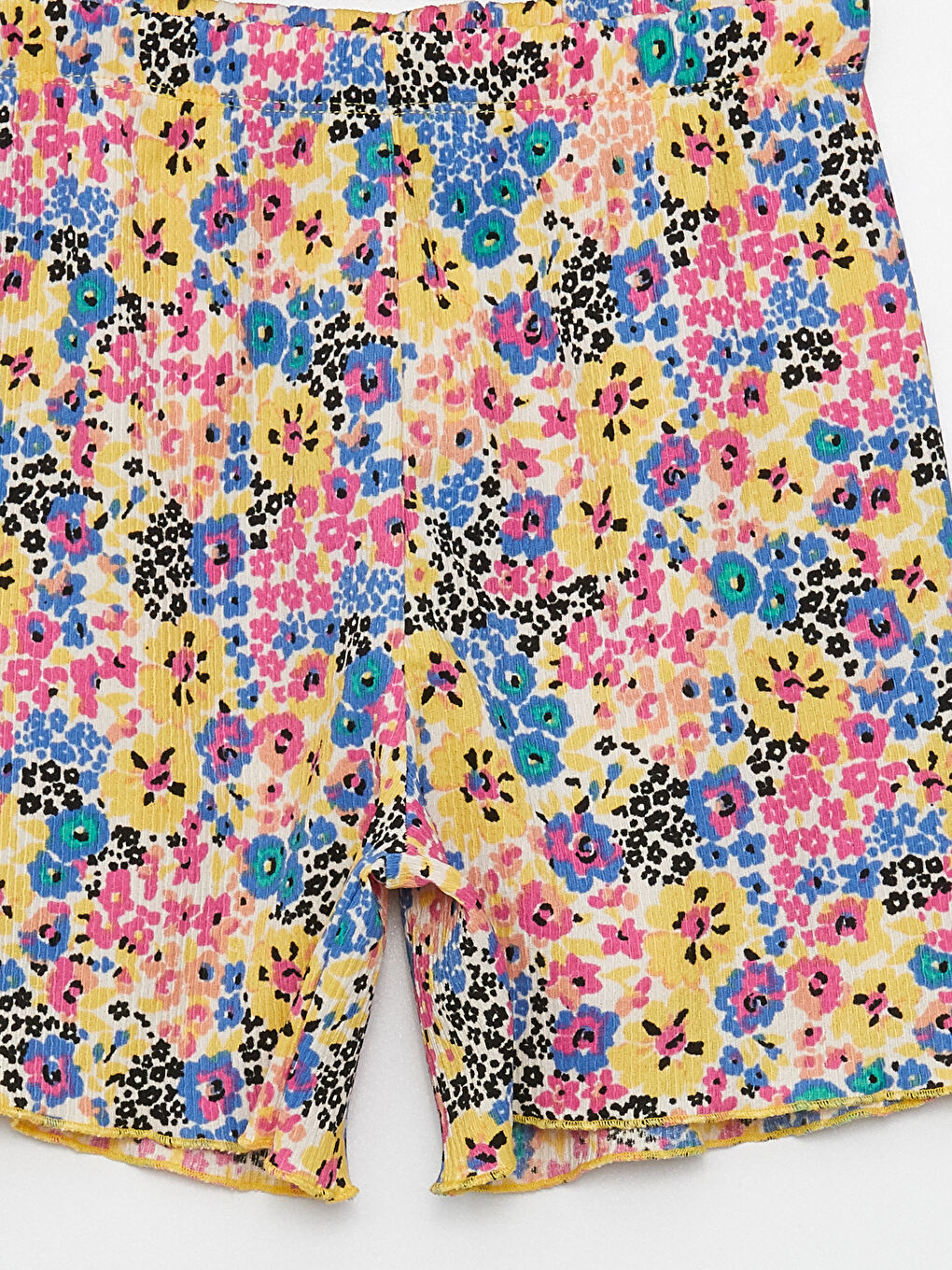 Girls' Patterned Shorts with Elastic Waist-2