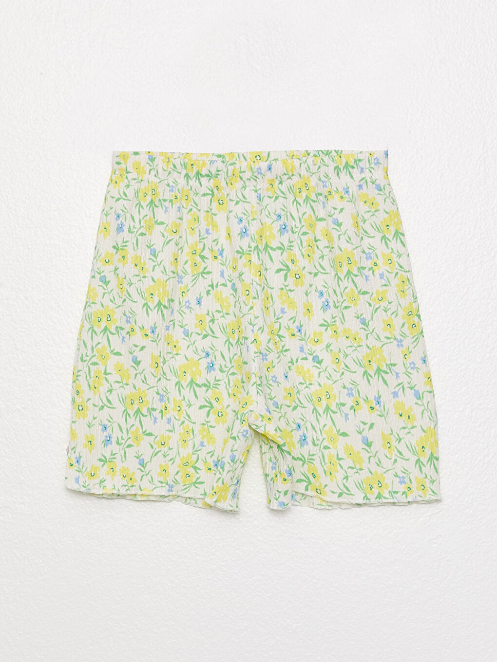 شورت منقوش للبنات بخصر مرن