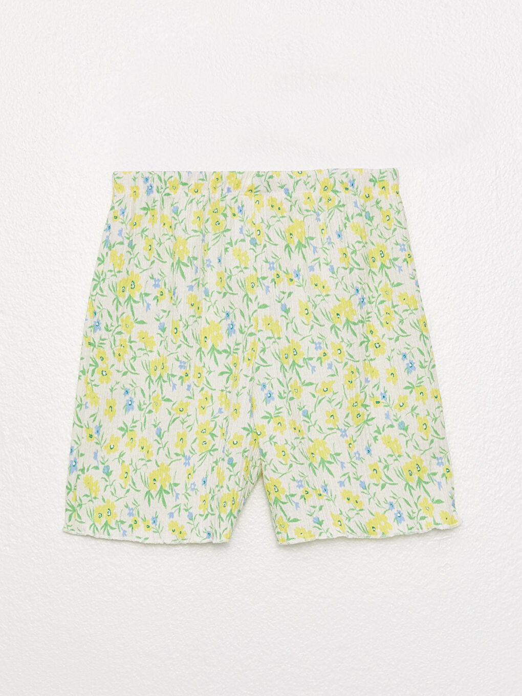 شورت منقوش للبنات بخصر مرن-1