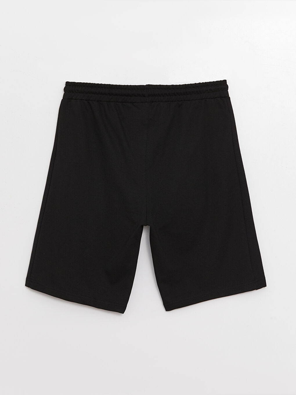 Siyah Slim Fit Erkek Bermuda Şort-6