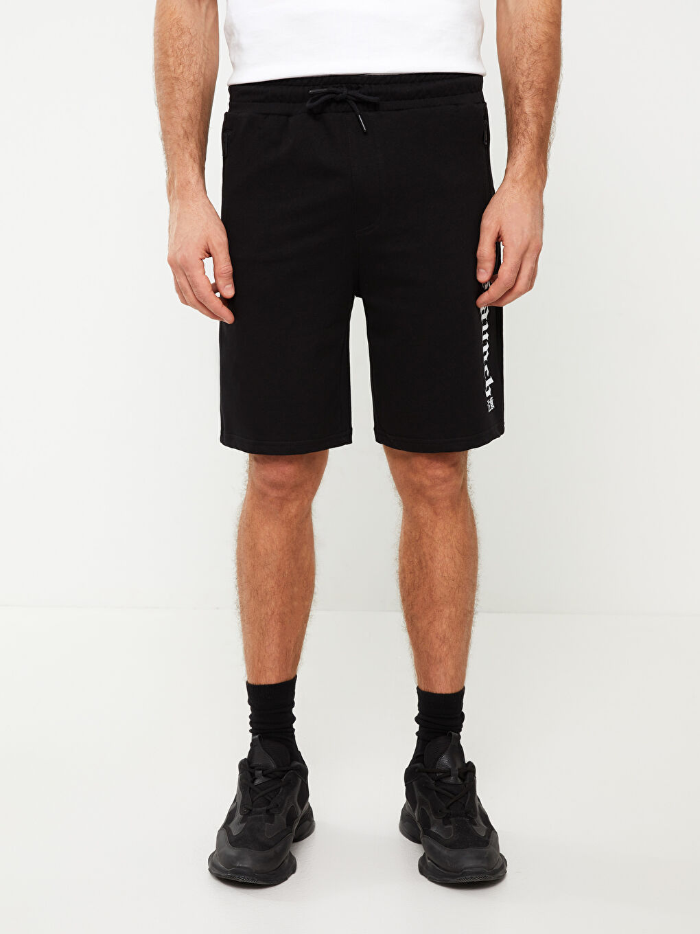Slim Fit Men's Elastic Waist Shorts -S3DP98Z8-CVL