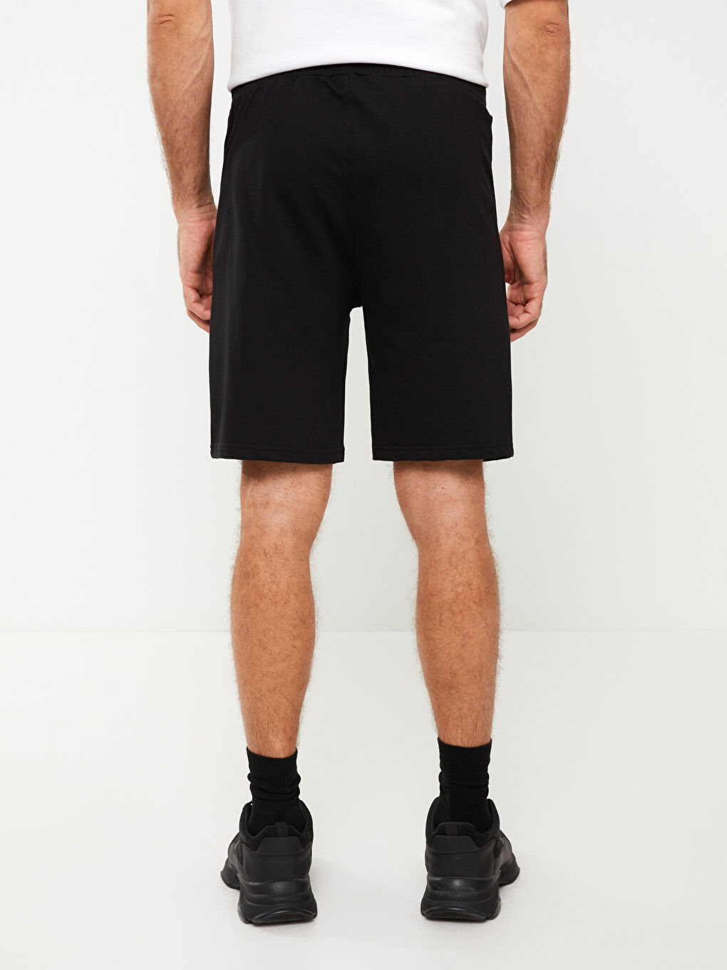 Slim Fit Men's Elastic Waist Shorts -S3DP98Z8-CVL