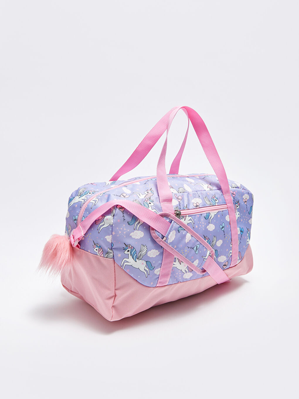 Lila Baskılı Kız Çocuk Spor Çanta-1