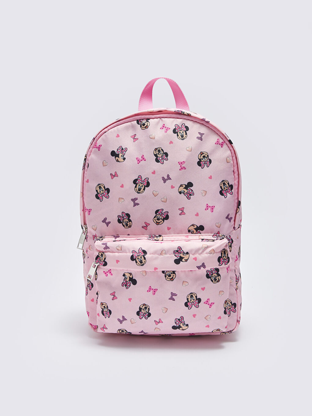 Pembe Minnie Mouse Baskılı Kız Çocuk Sırt Çantası