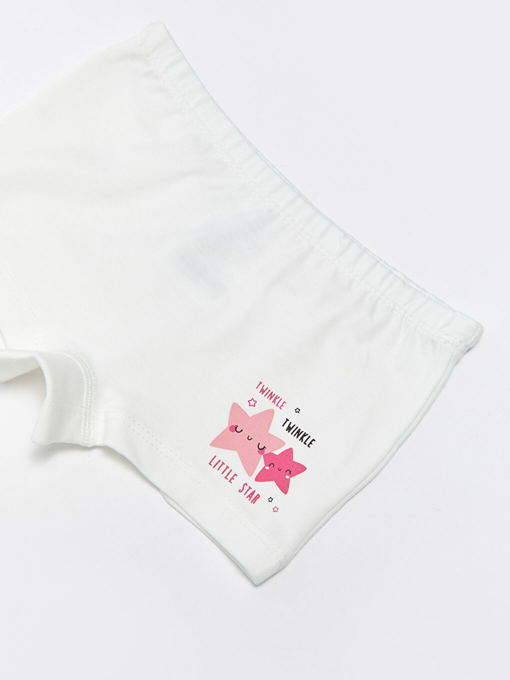 Ekru Baskılı Pamuklu Kız Bebek Boxer-2