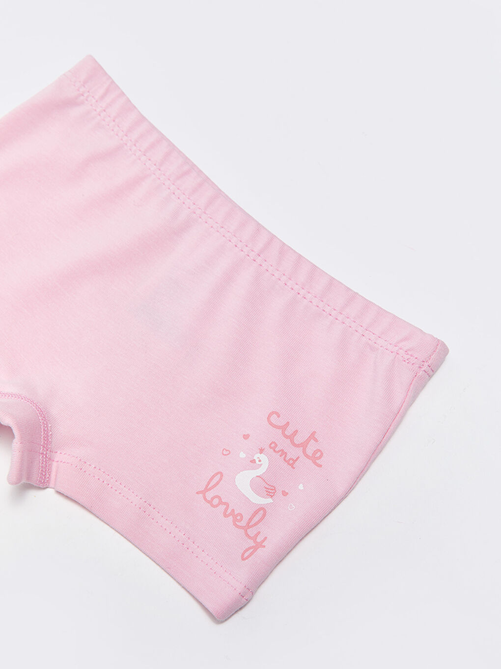 Pembe Baskılı Pamuklu Kız Bebek Boxer-2