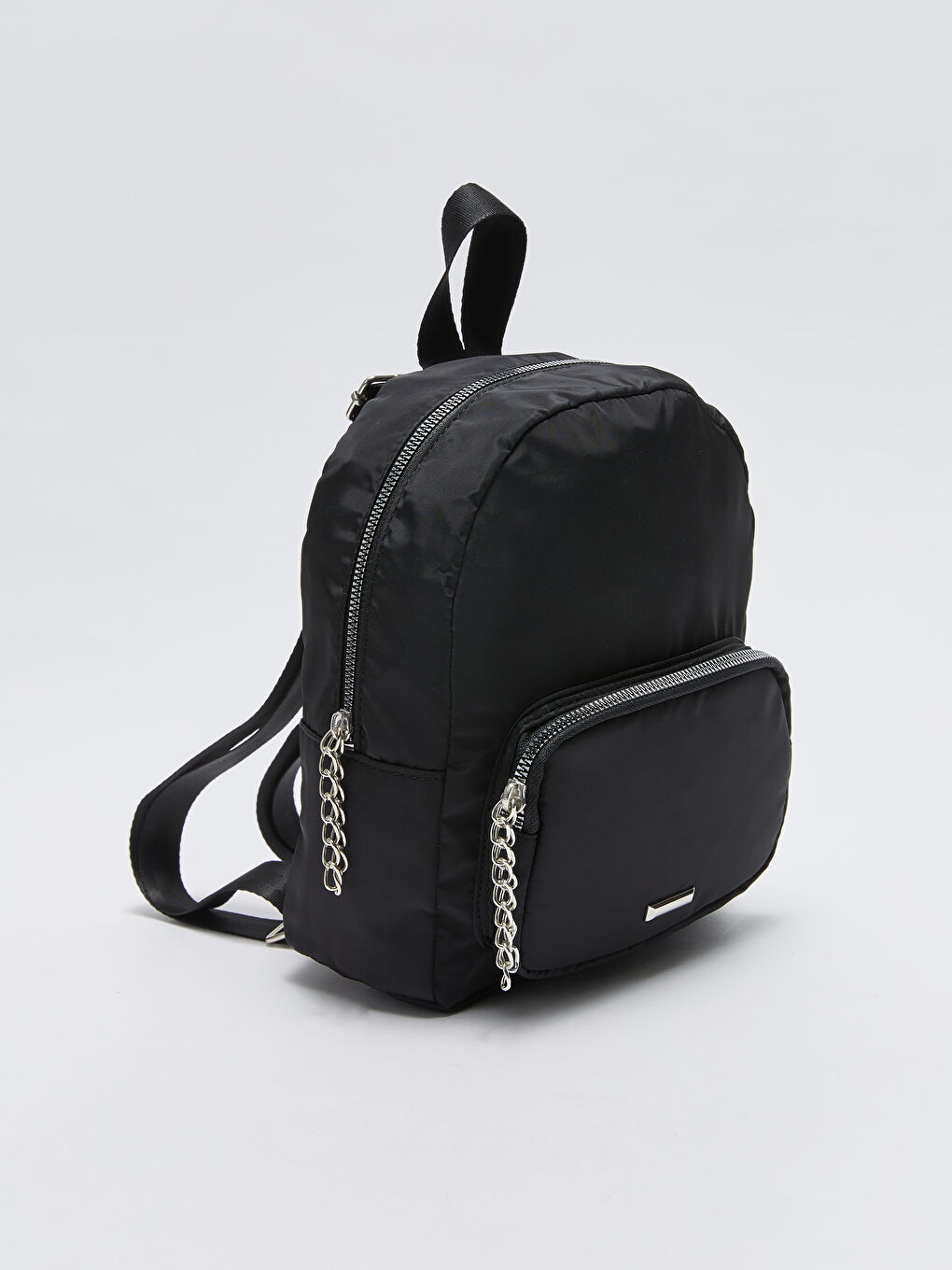 Siyah Düz Kız Çocuk Sırt Çantası-1