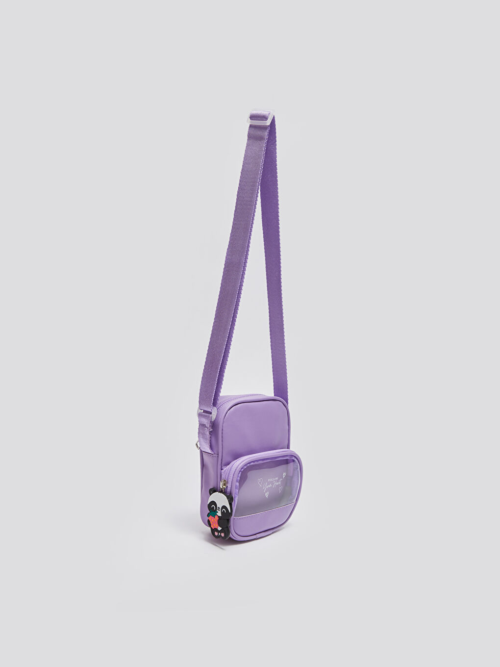 LCW ACCESSORIES Lila Deri Görünümlü Baskılı Kız Çocuk Çapraz Çanta - 3
