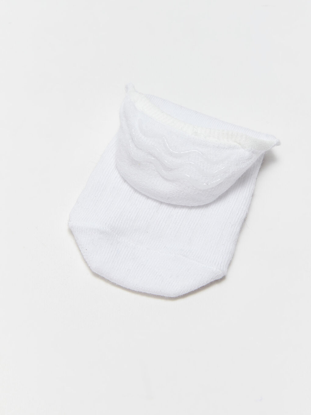 Beyaz Nakışlı Kadın Babet Çorap 3'lü Paket-3