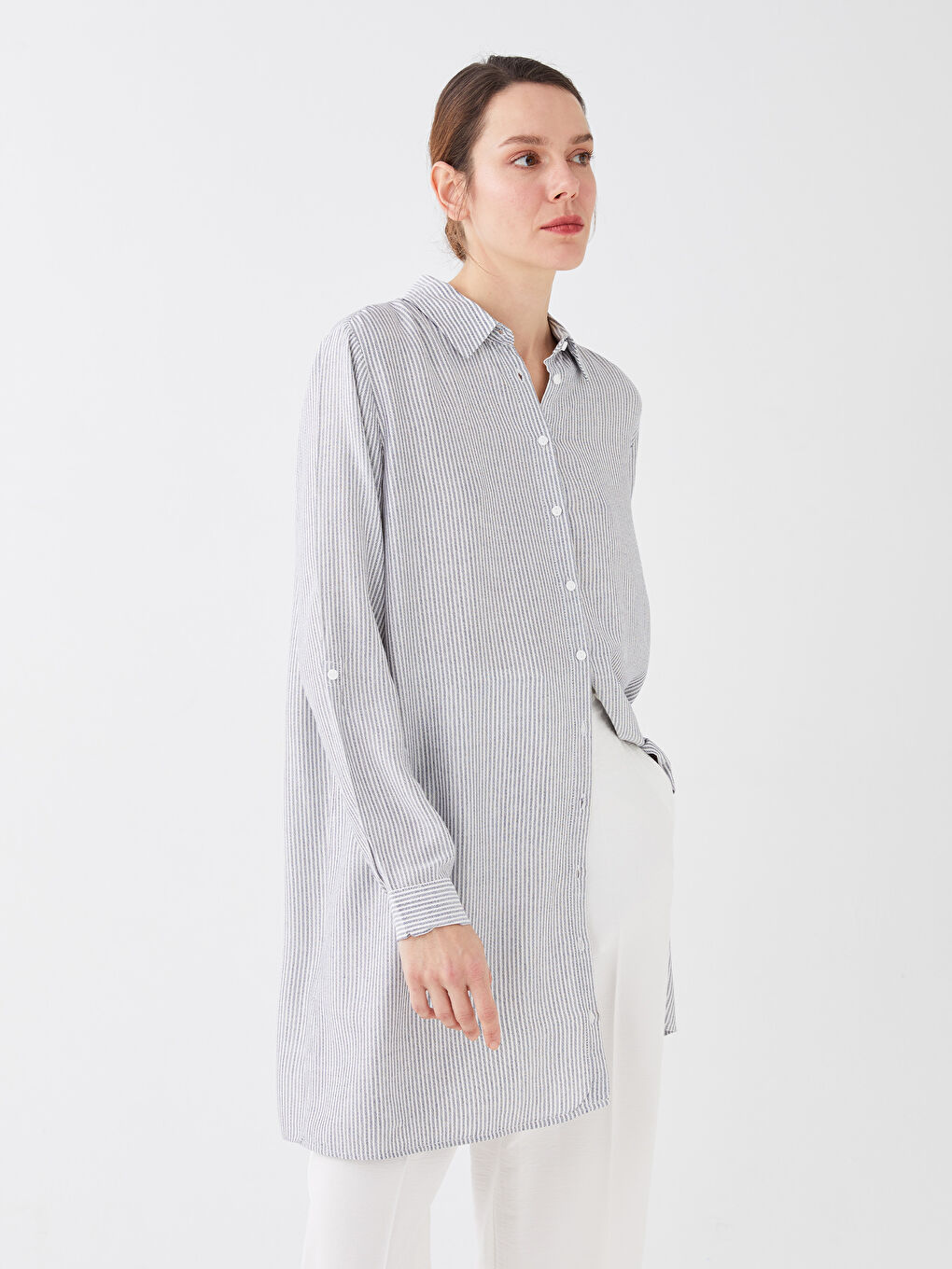 Striped Women's Shirt Tunic