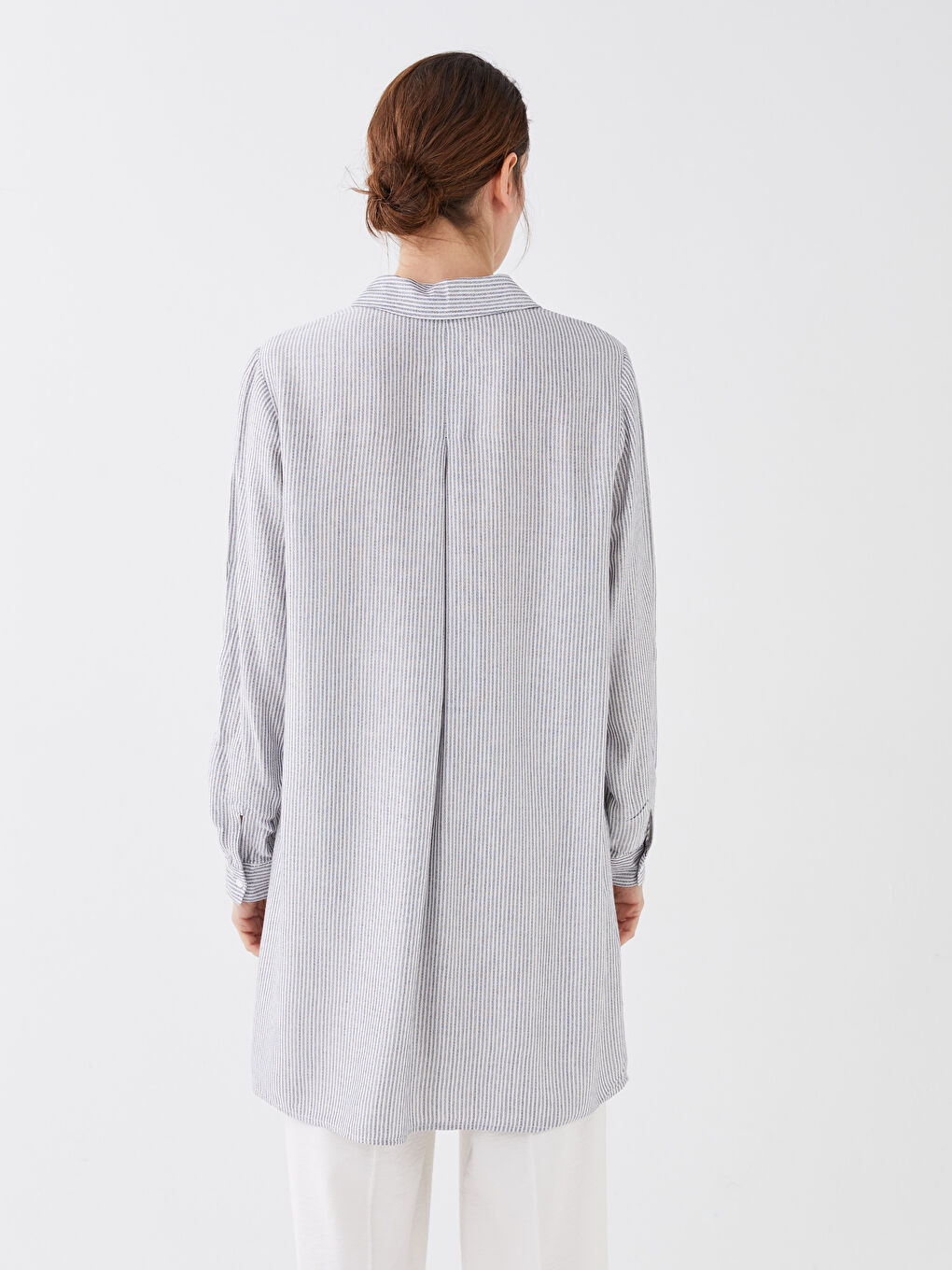 Striped Women's Shirt Tunic-4