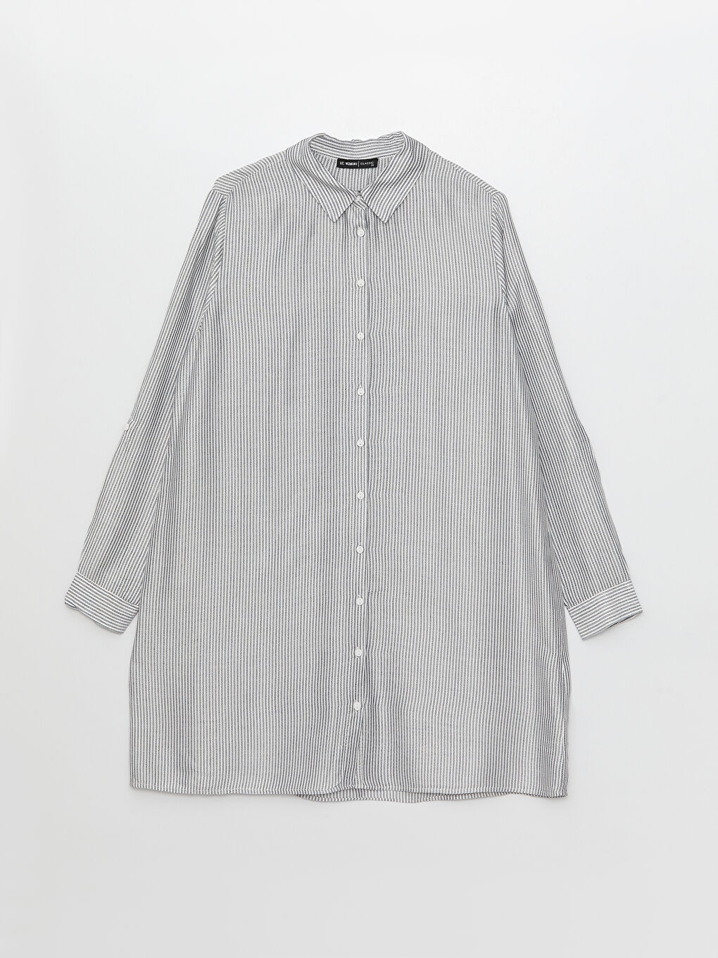 Striped Women's Shirt Tunic-5
