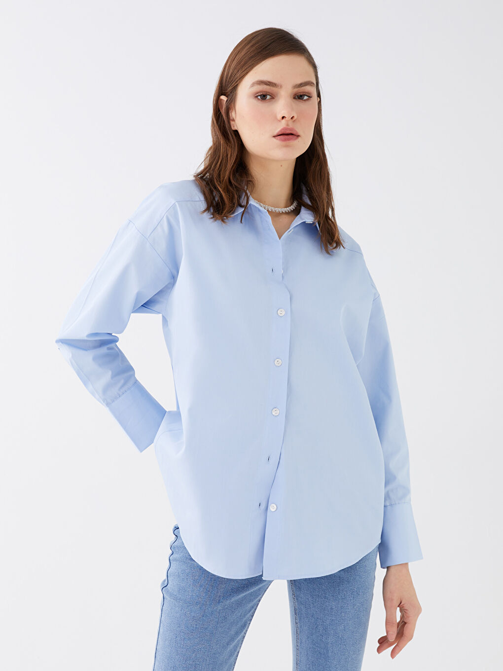 LCW Vision Poplin Women's Shirt -S3DQ60Z8-QYA
