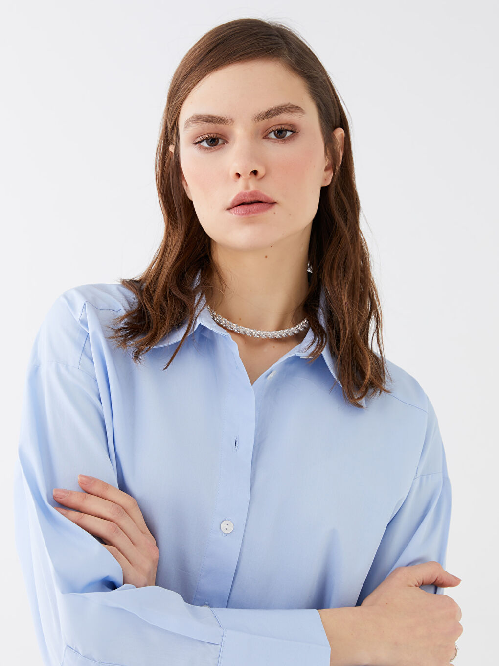 LCW Vision Poplin Women's Shirt -S3DQ60Z8-QYA