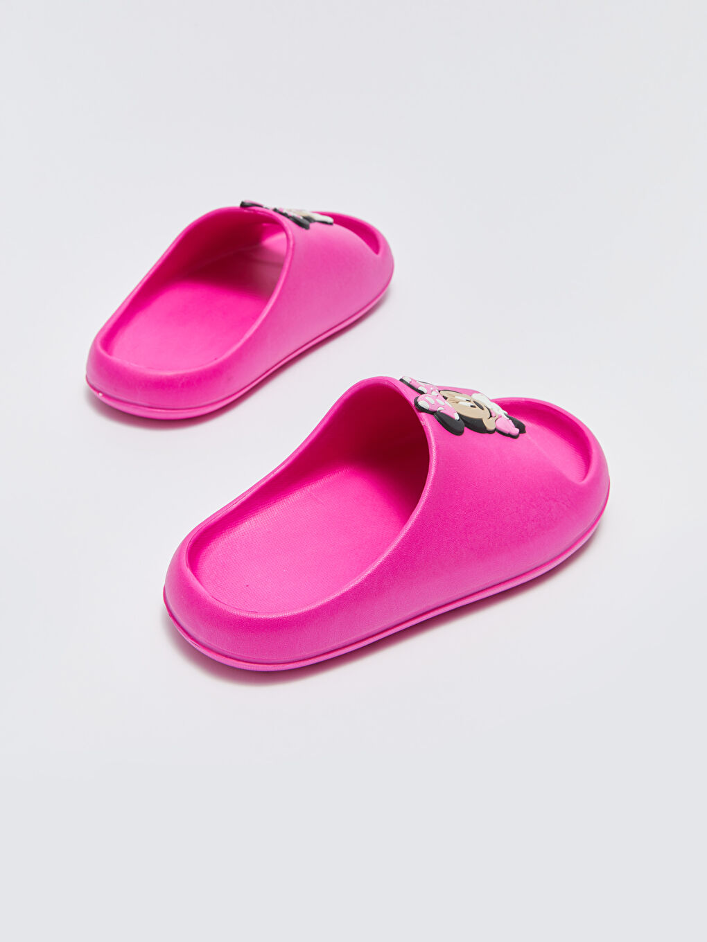 Fuşya Minnie Mouse Patch Detaylı Kız Çocuk Terlik-4