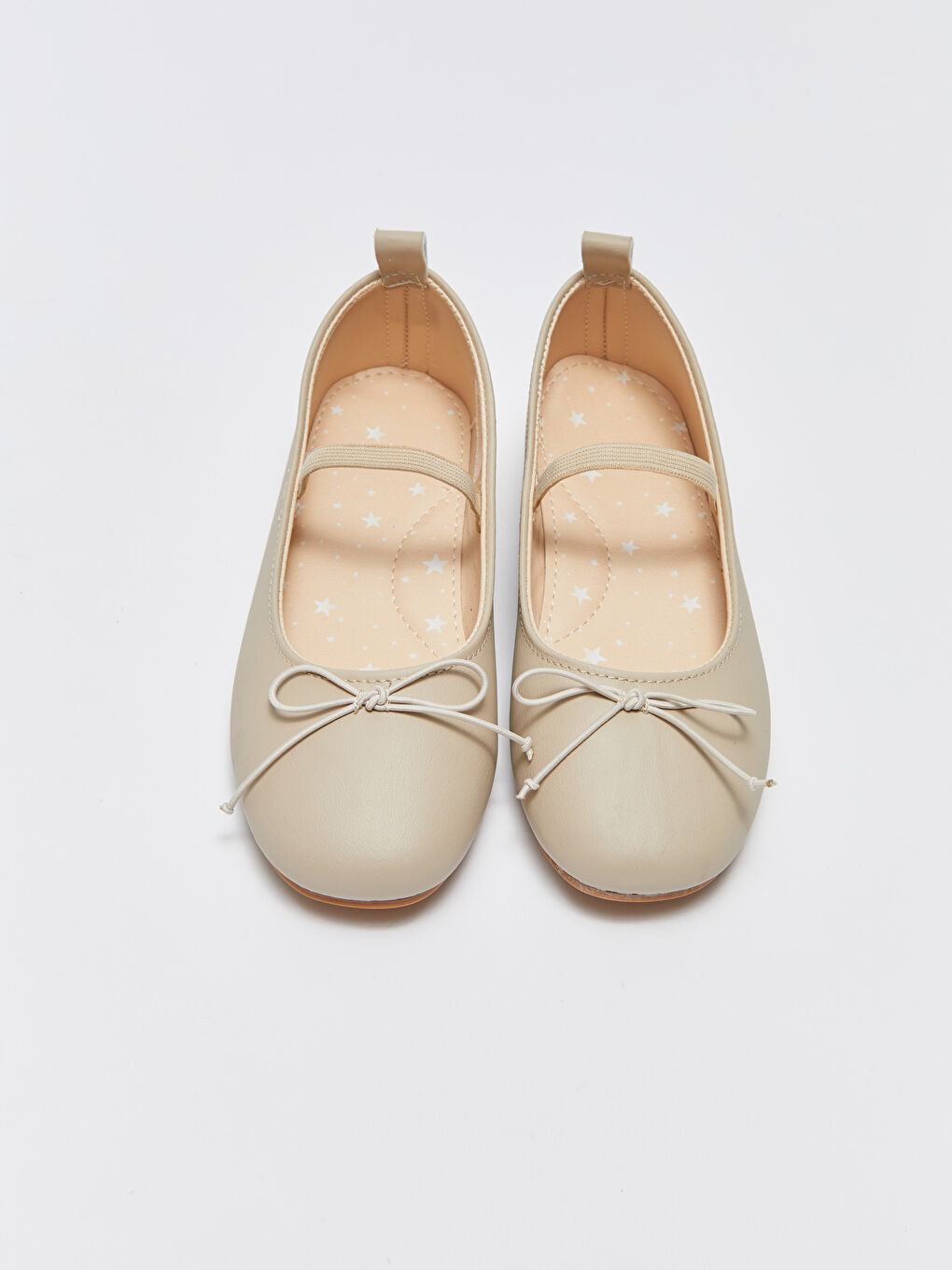 LCW STEPS Leather Look Bow Detailed Girls' Flats -S3DQ74Z4-SWH