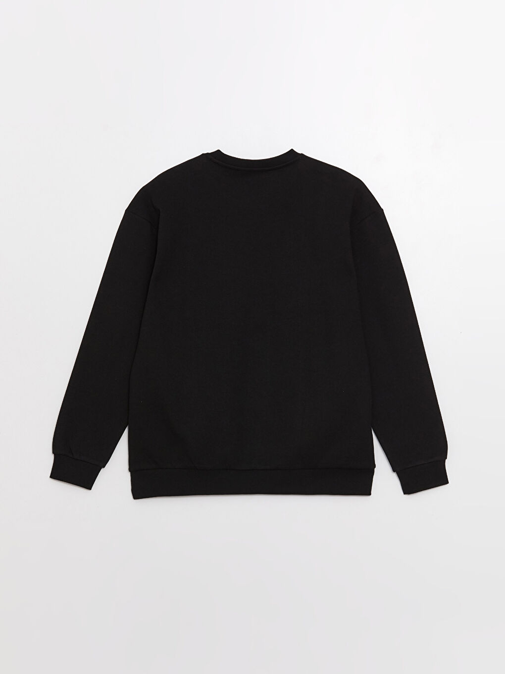 سويت شيرت كم طويل مطبوع بياقة دائرية للرجال-6