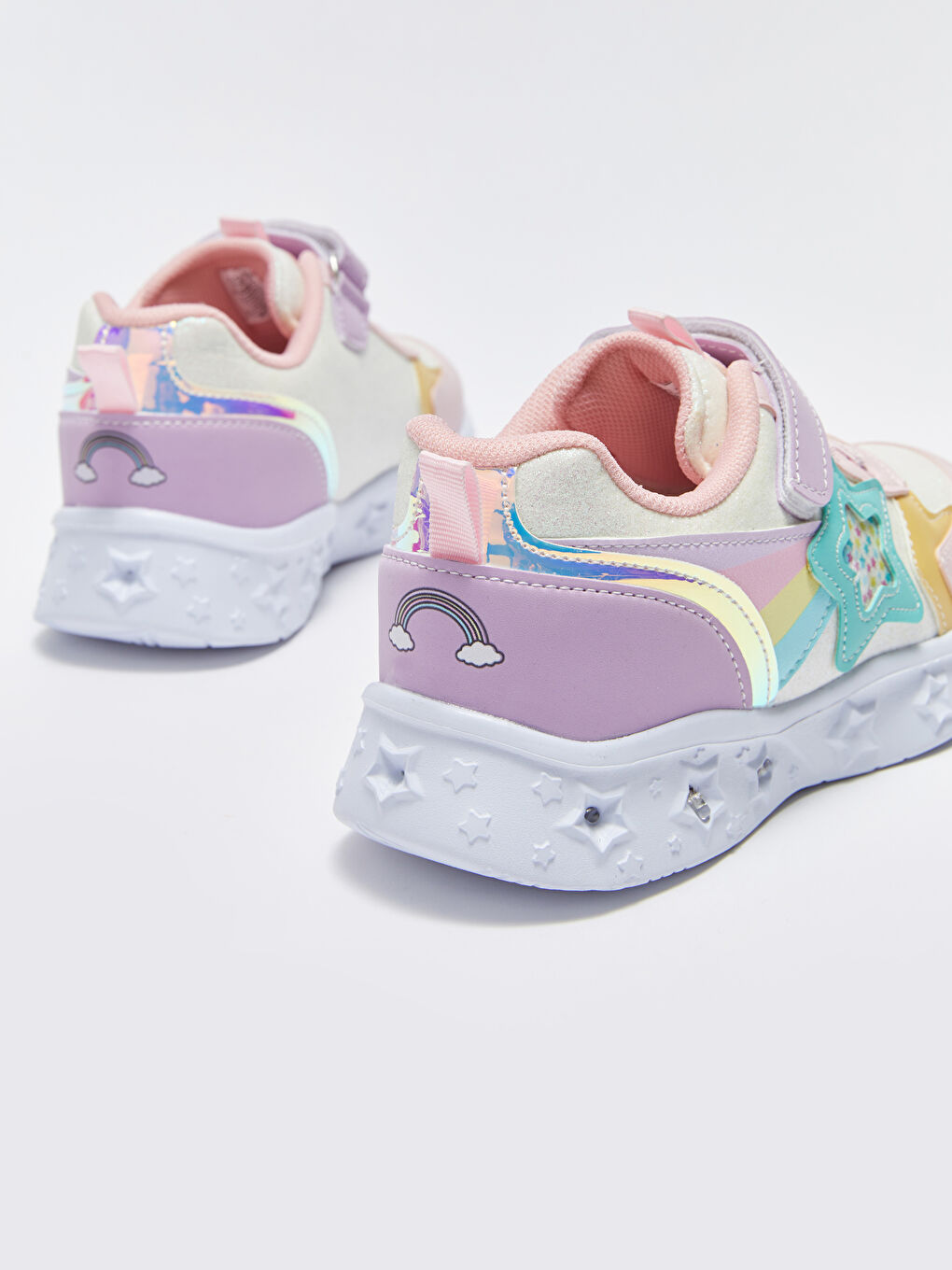 Light on Outsole Girls' Active Sneakers-5