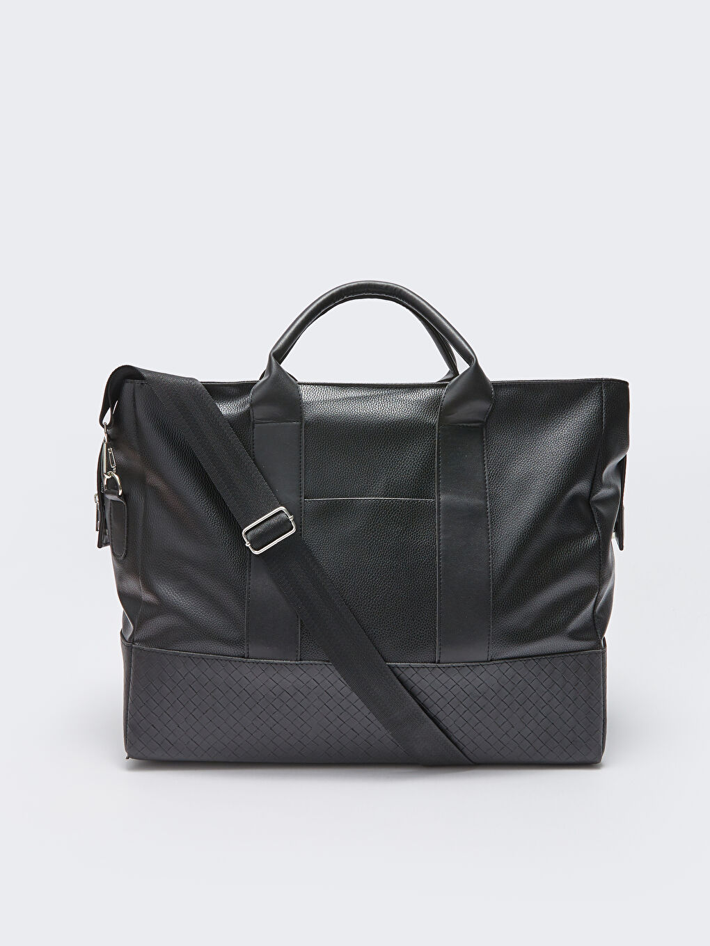 Siyah Deri Görünümlü Erkek Valiz-3