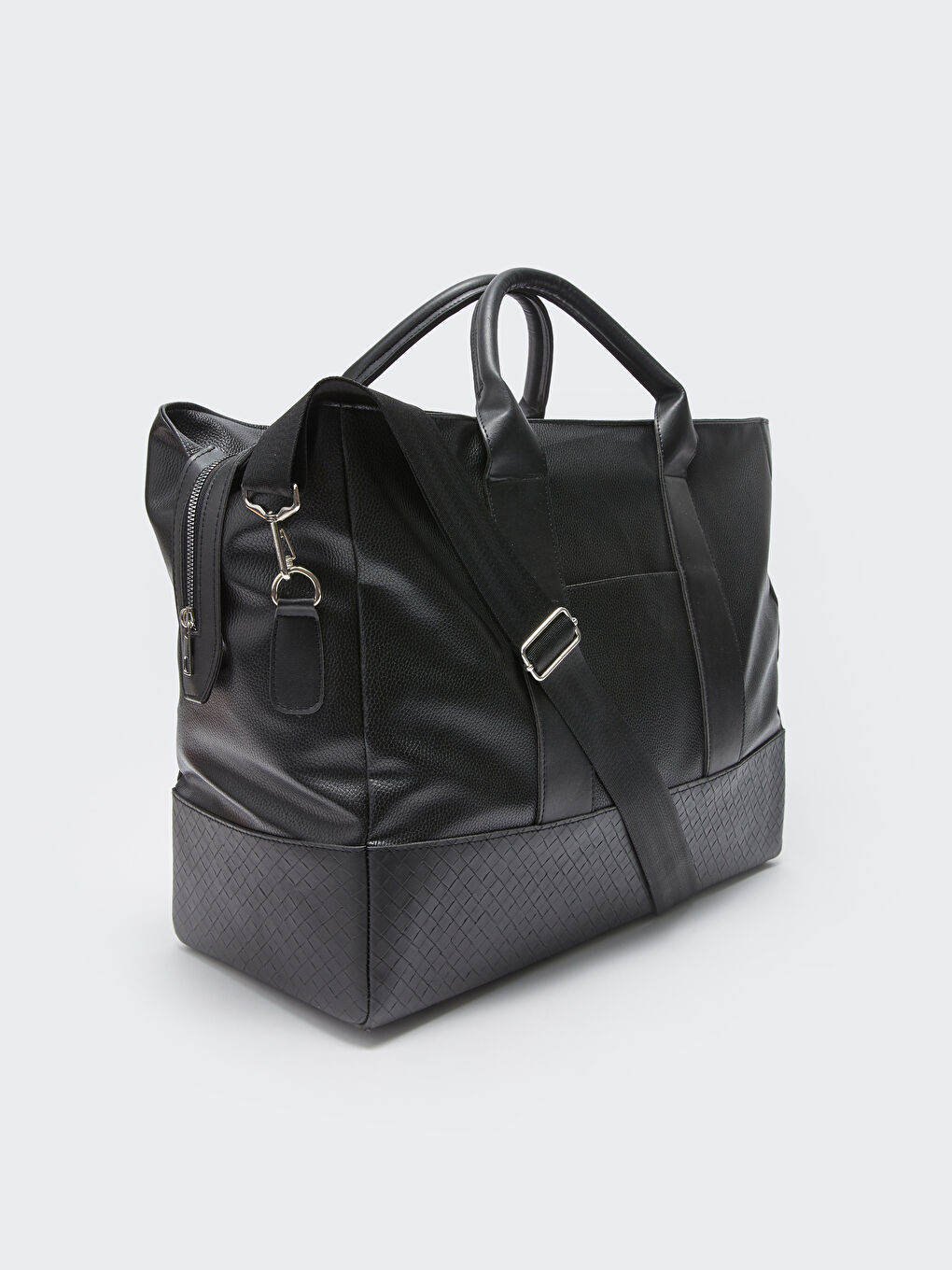 Siyah Deri Görünümlü Erkek Valiz-4