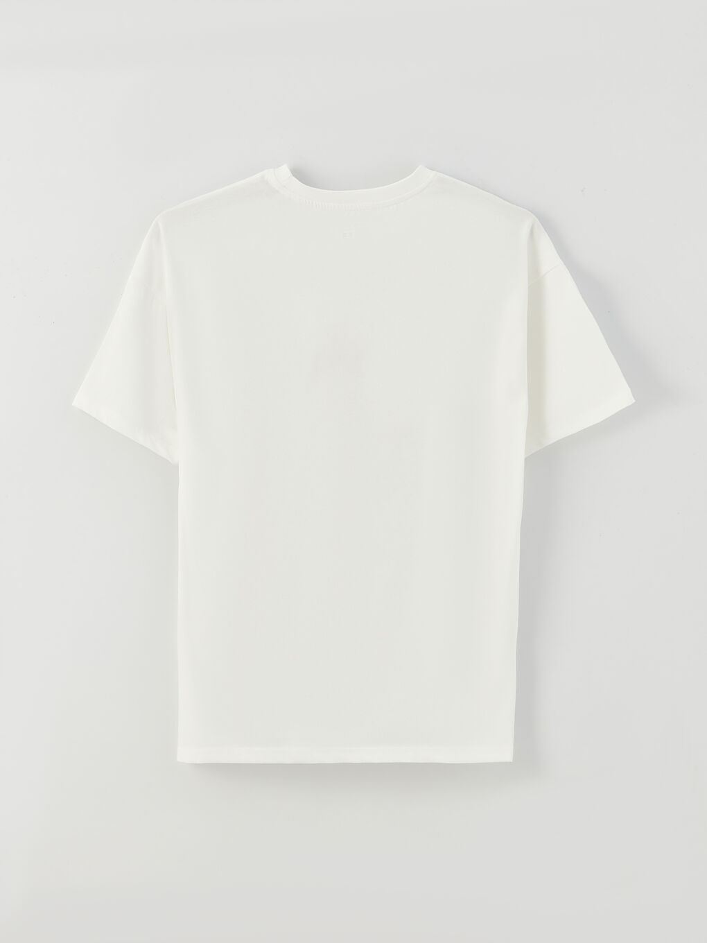 Ekru Bisiklet Yaka Kısa Kollu Baskılı Erkek Spor Tişört-6