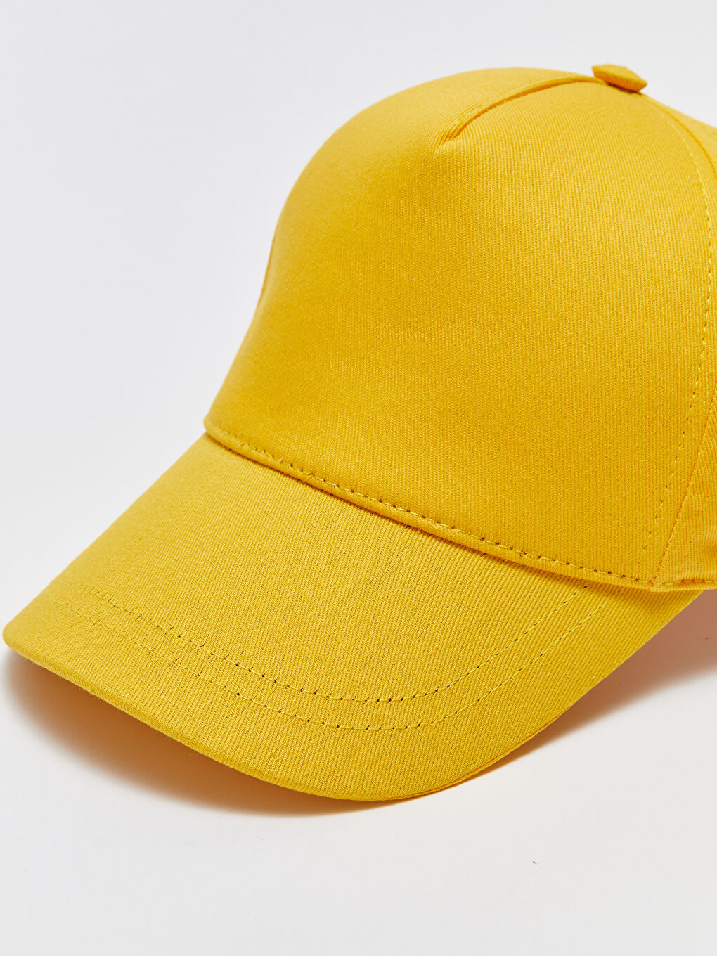 Sarı Kadın Düz Kep Şapka-2