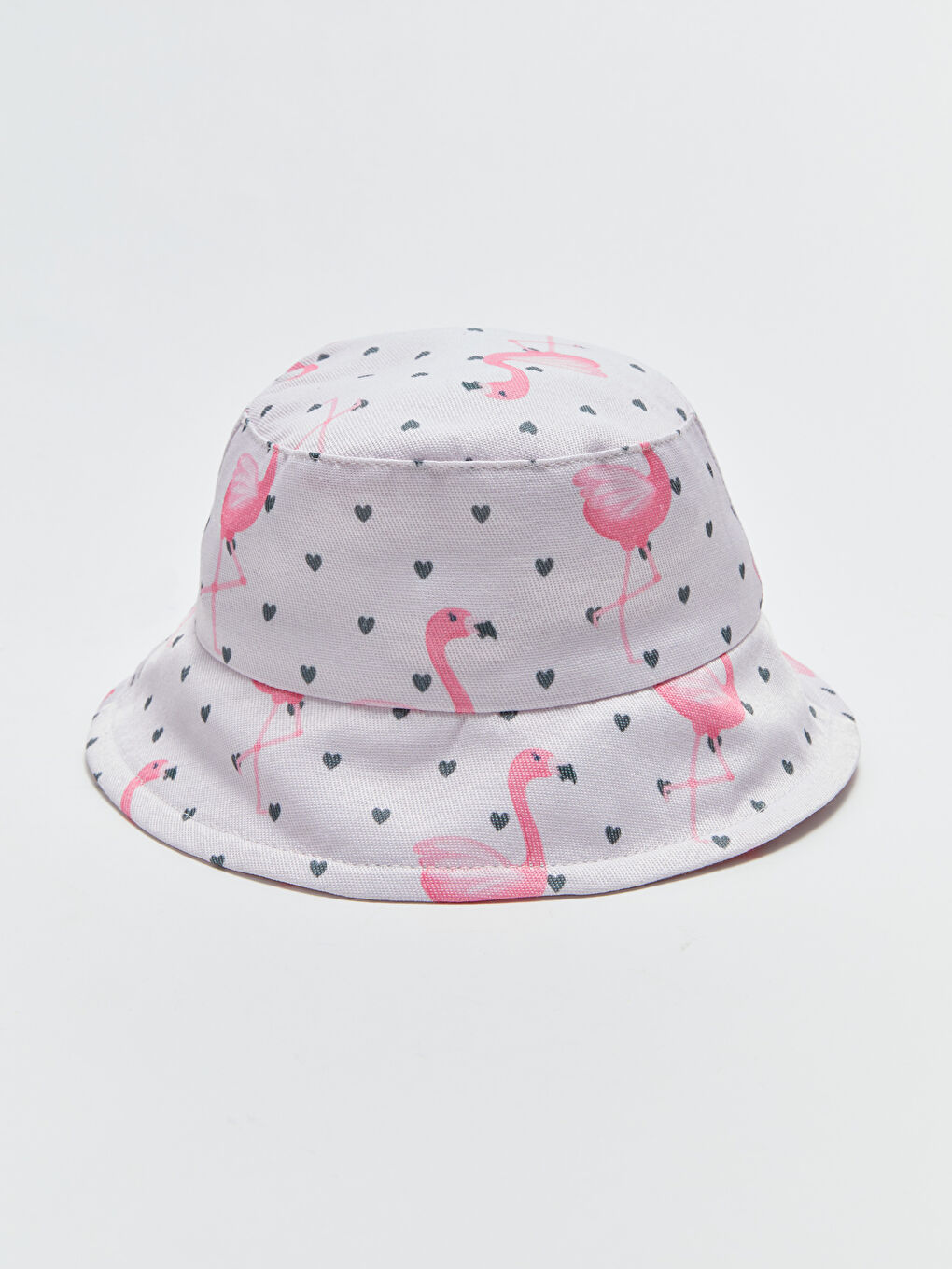 Karışık Baskılı Kız Çocuk Bucket Şapka