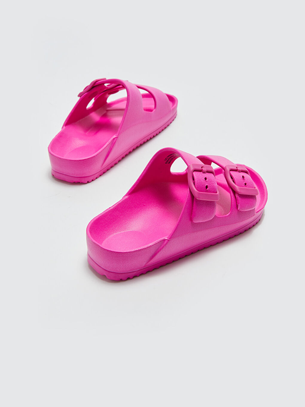 Fuşya Toka Detaylı Kız Çocuk Terlik-4