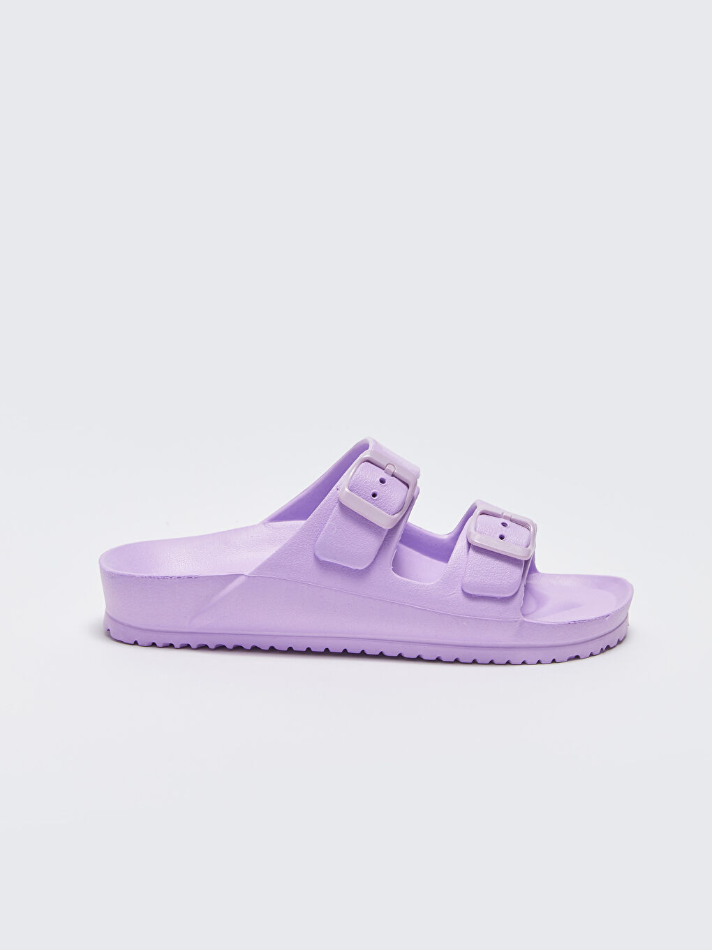 Lila Çift Bantlı Kız Çocuk Terlik-1