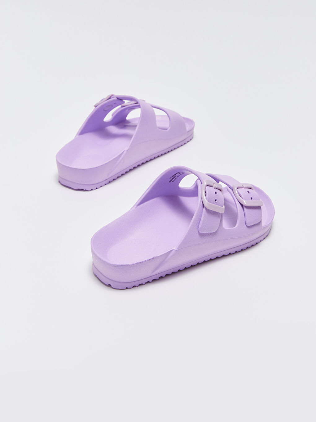 Lila Çift Bantlı Kız Çocuk Terlik-4