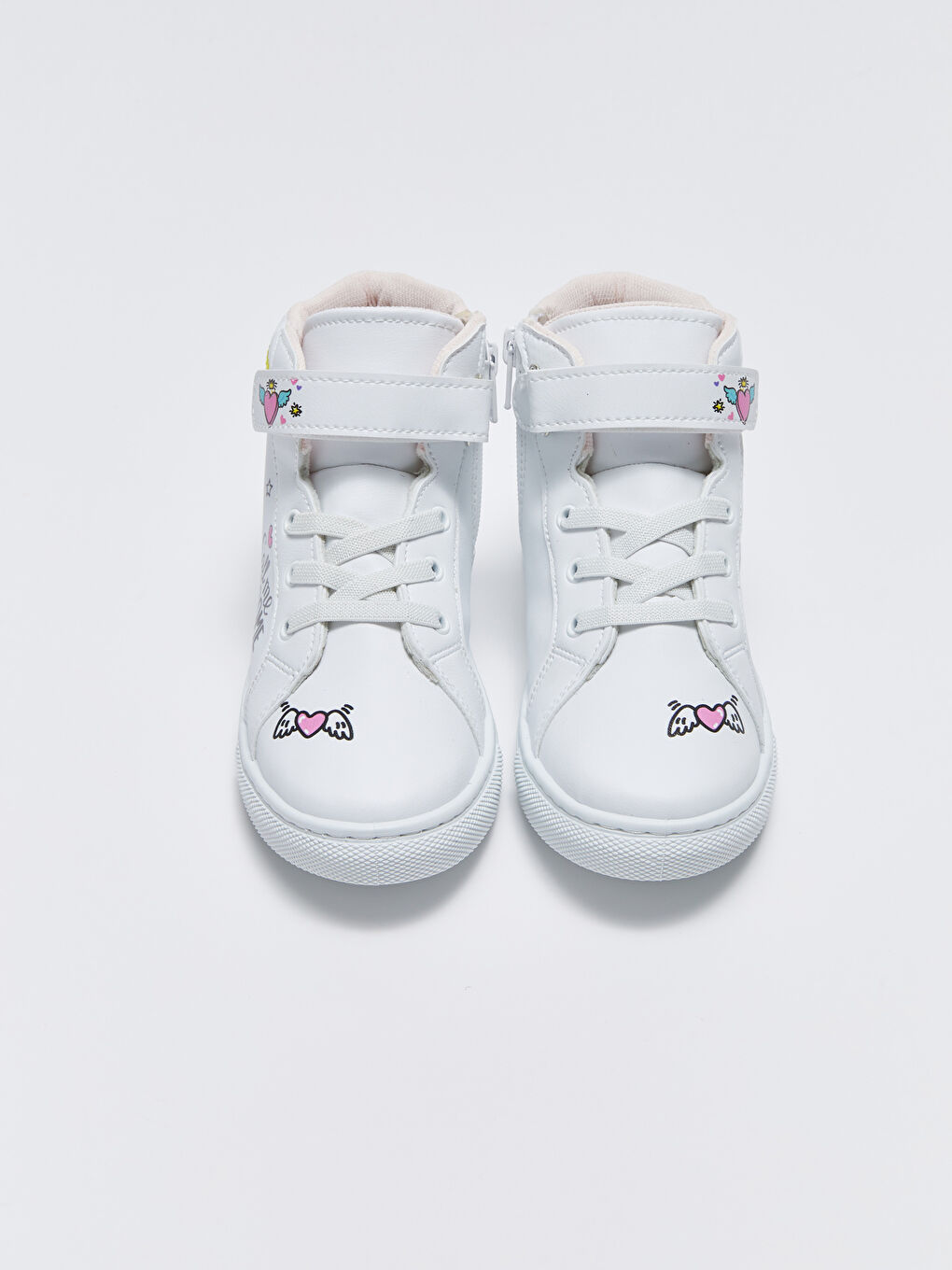 Ghete pentru Fete Imprimate cu Închidere Velcro până la Gleznă-2