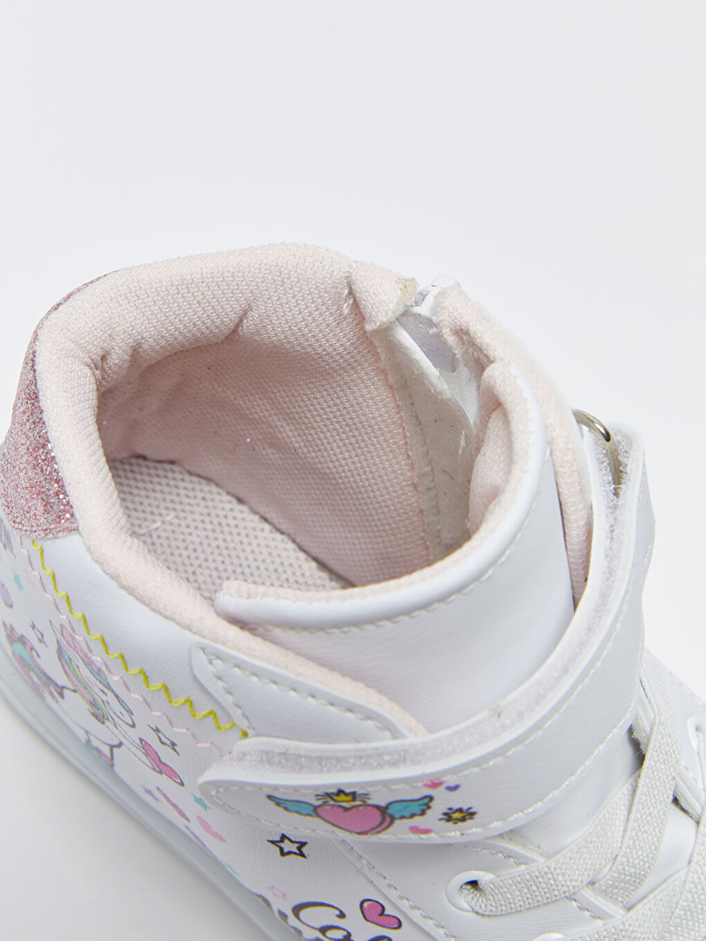 Ghete pentru Fete Imprimate cu Închidere Velcro până la Gleznă-6