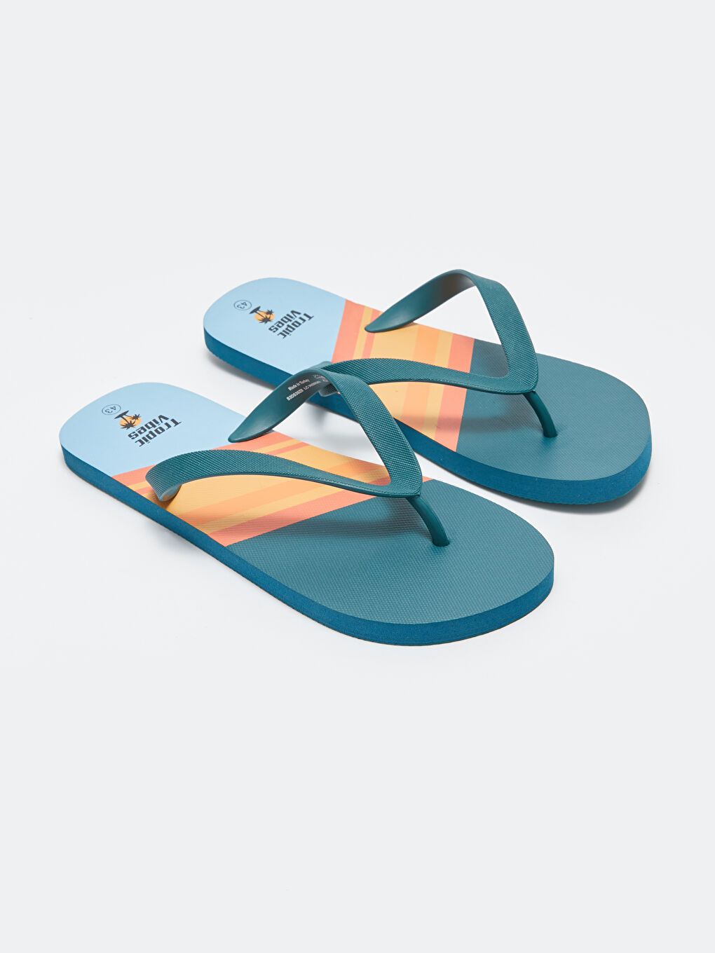 Printed Flip Flops Men's Beach Slippers