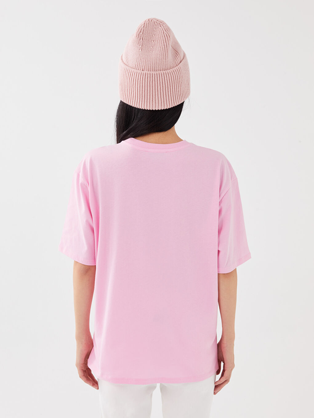 Crew Neck Printed Short Sleeve Women's T-Shirt-4