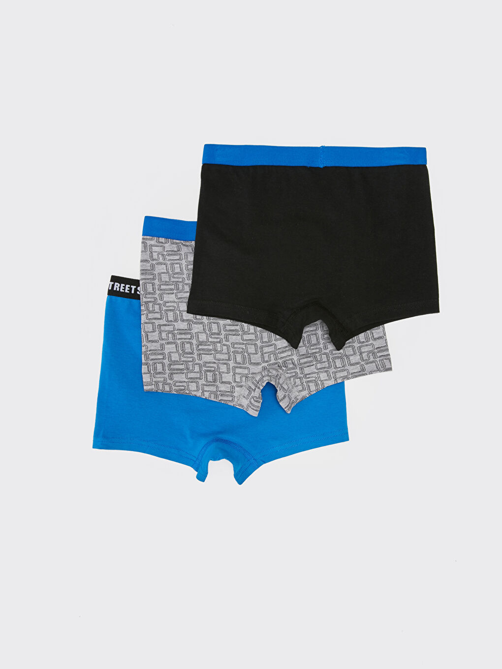 Комплект из 3-х хлопковых боксеров с принтом для мальчиков-1