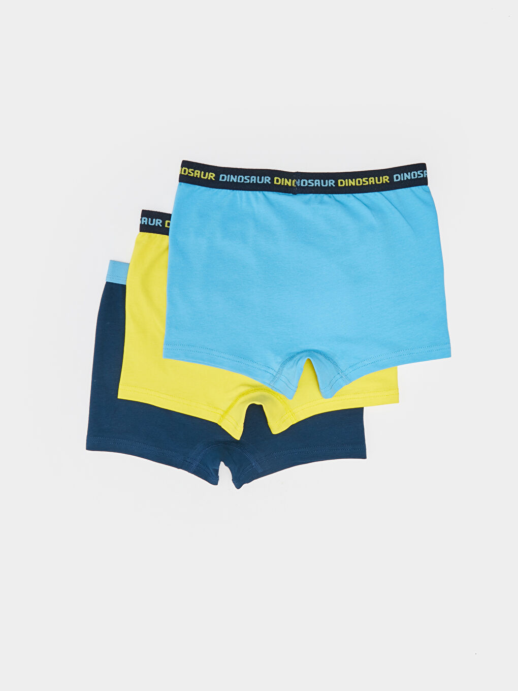 Lacivert Baskılı Pamuklu Erkek Çocuk Boxer 3'lü-1