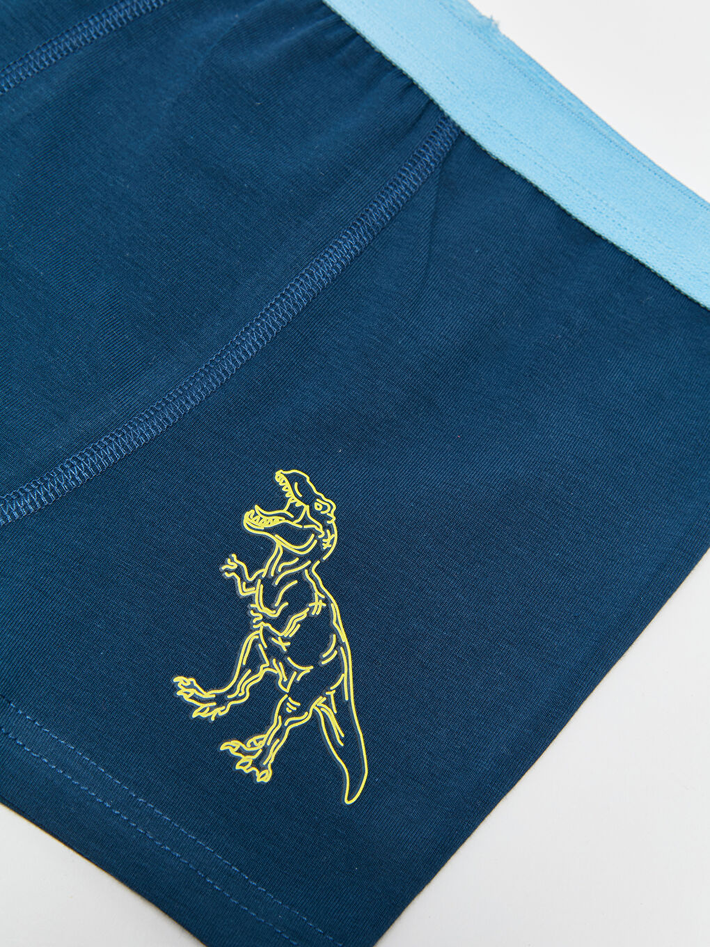 Lacivert Baskılı Pamuklu Erkek Çocuk Boxer 3'lü-3