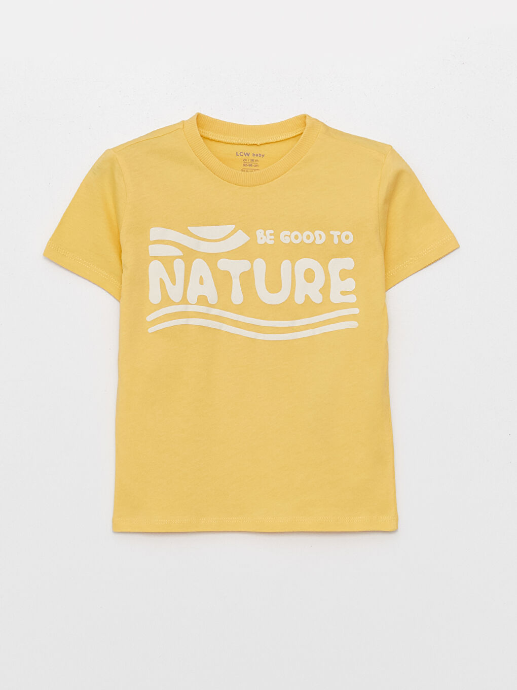 تيشيرت للأولاد الرضع بطباعة وكم قصير برقبة دائرية-3