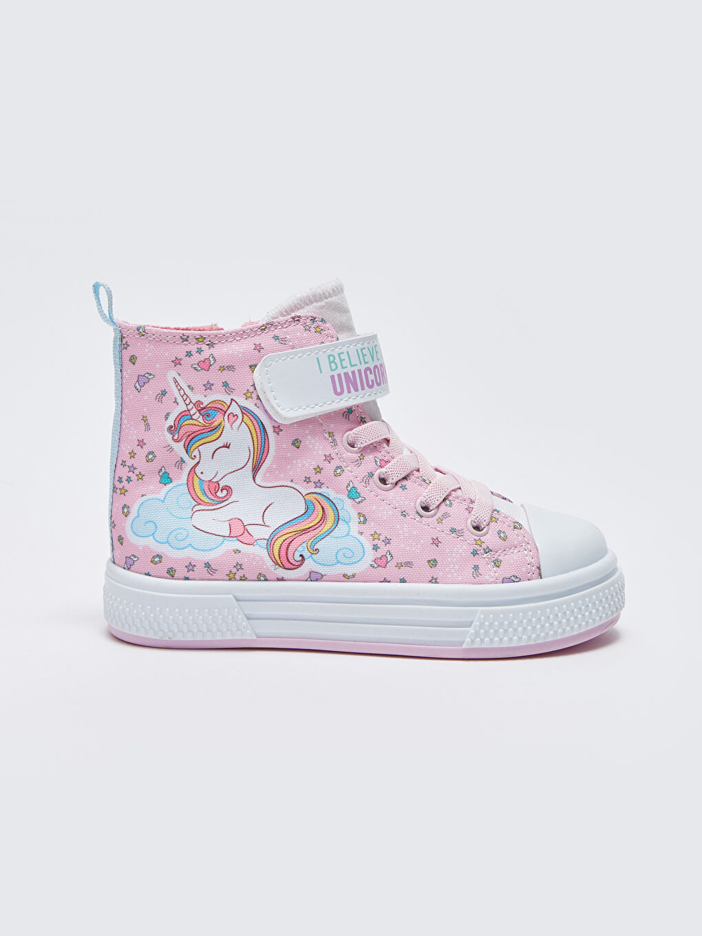 LCW STEPS Velcro Printed Girls' Ankle Boy Sports Shoes -S3DS97Z4-KTU