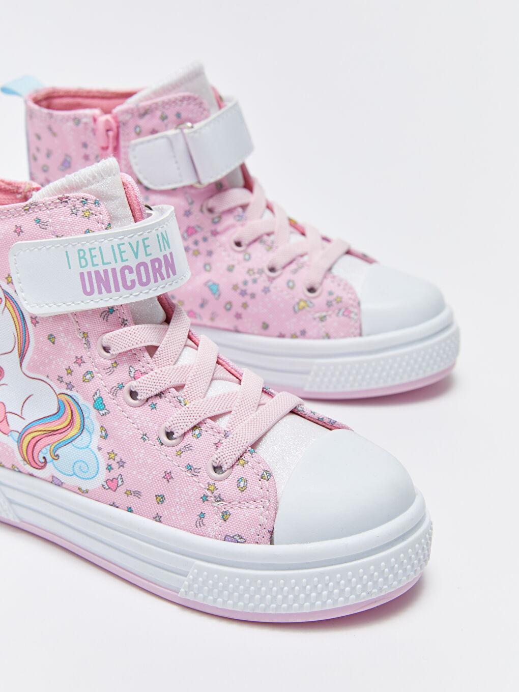 LCW STEPS Velcro Printed Girls' Ankle Boy Sports Shoes -S3DS97Z4-KTU