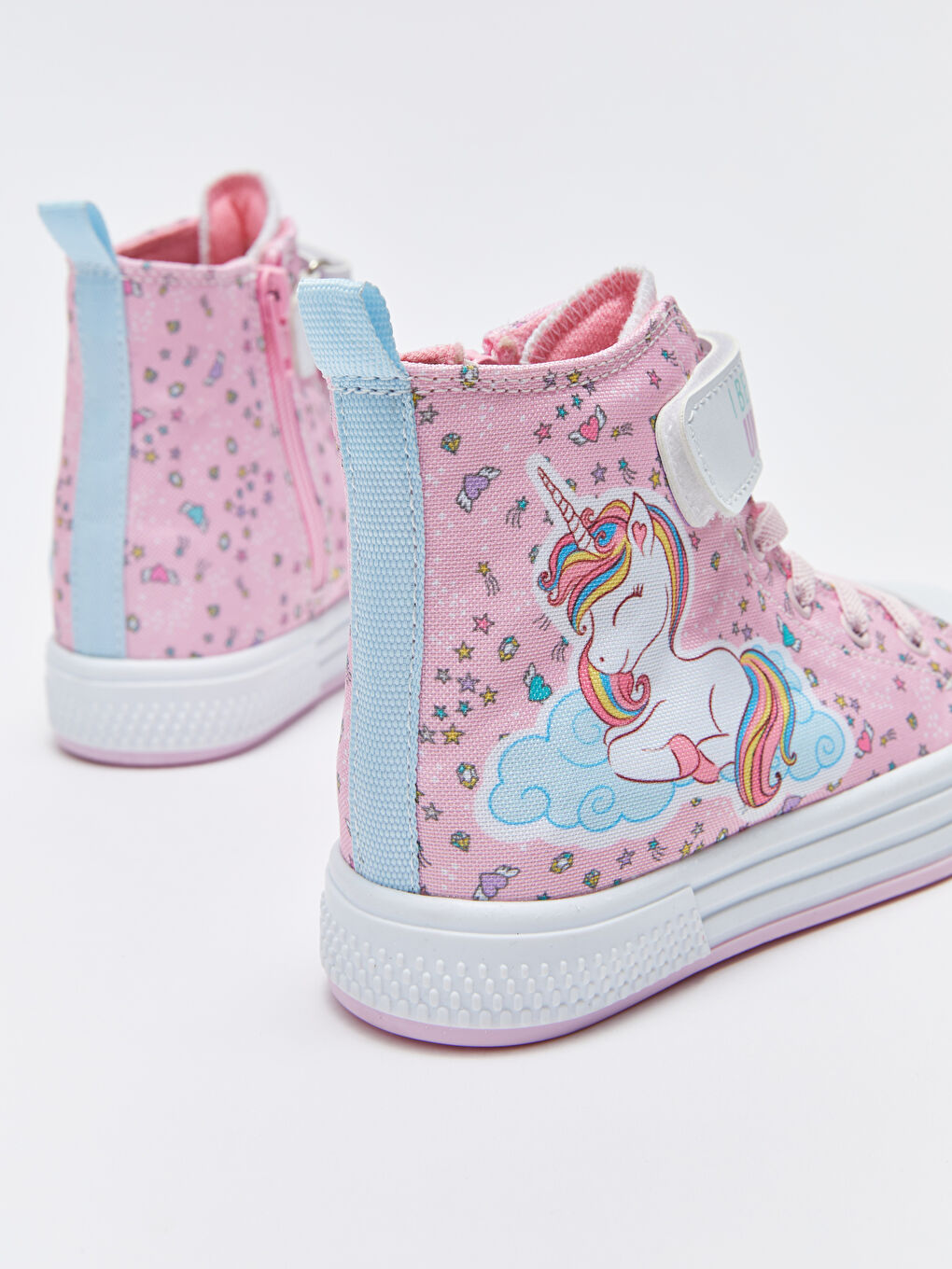 LCW STEPS Velcro Printed Girls' Ankle Boy Sports Shoes -S3DS97Z4-KTU