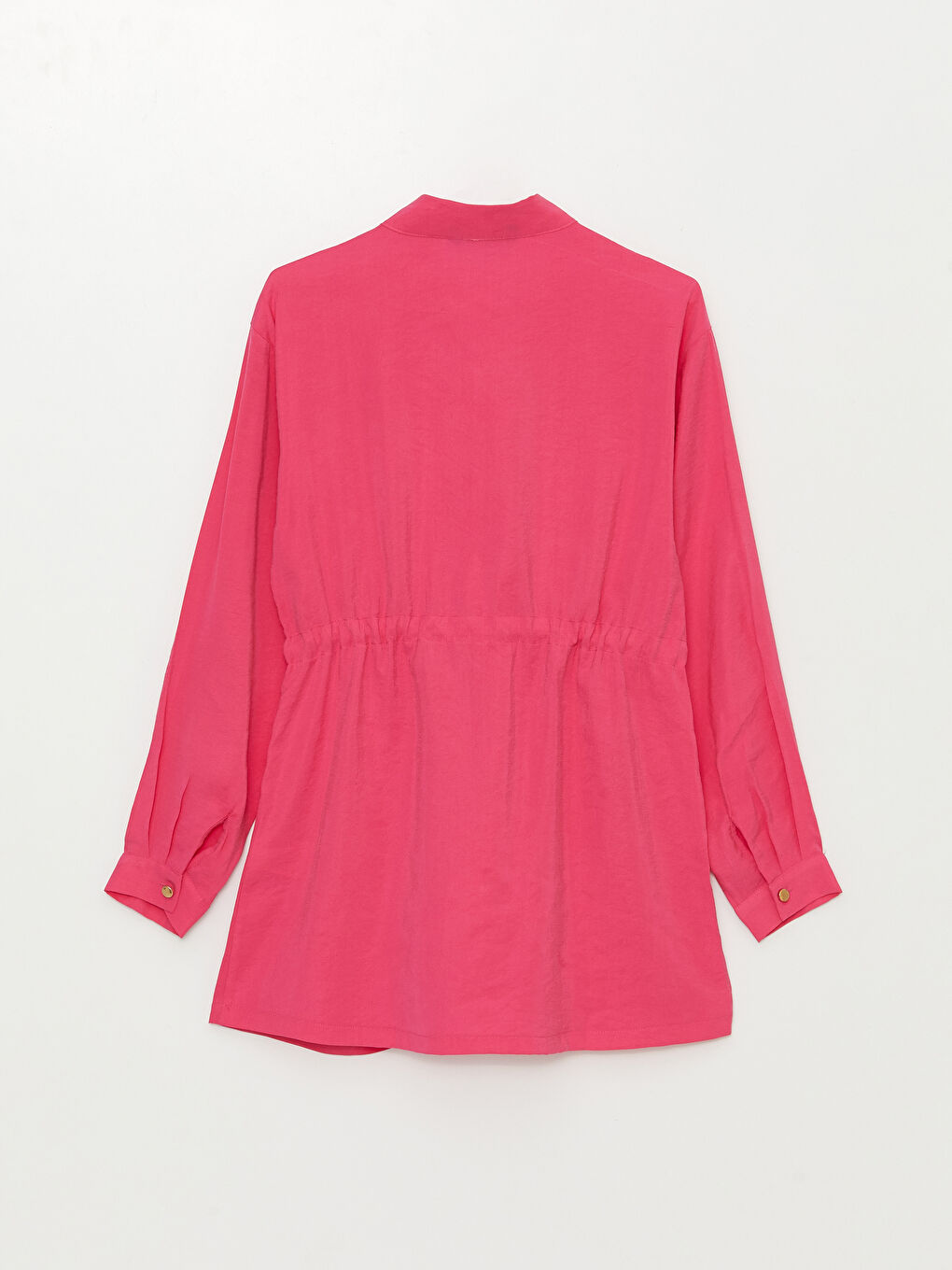 Grandad Collar Plain Long Sleeve Women's Tunic-6