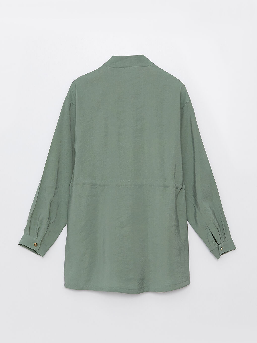 Grandad Collar Plain Long Sleeve Women's Tunic-6