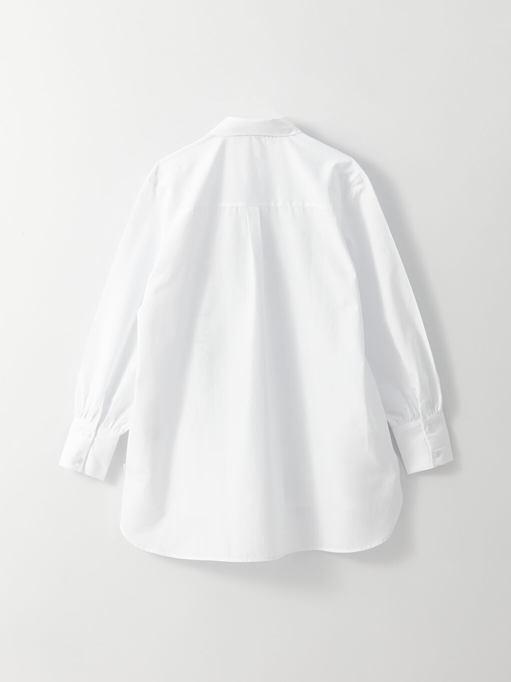 قميص تونيك بوبلين مُزهر كم طويل للسيدات-6